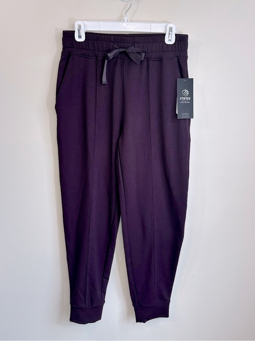 NWT MPG Sport Julie Relaxed Performance Joggers Charisma Purple Size Small - Picture 2 of 16